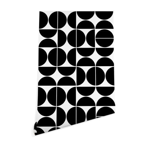 The Old Art Studio Mid Century Modern 04 Black Wallpaper