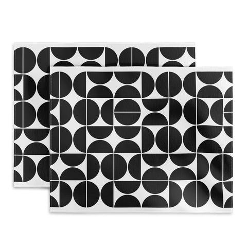 The Old Art Studio Mid Century Modern 04 Black Placemat