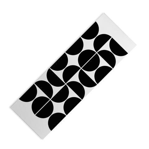 The Old Art Studio Mid Century Modern 04 Black Yoga Mat