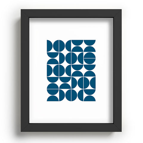 The Old Art Studio Mid Century Modern 04 Blue Recessed Framing Rectangle