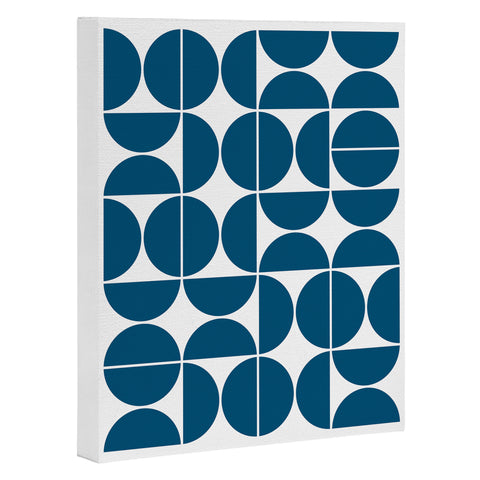 The Old Art Studio Mid Century Modern 04 Blue Art Canvas