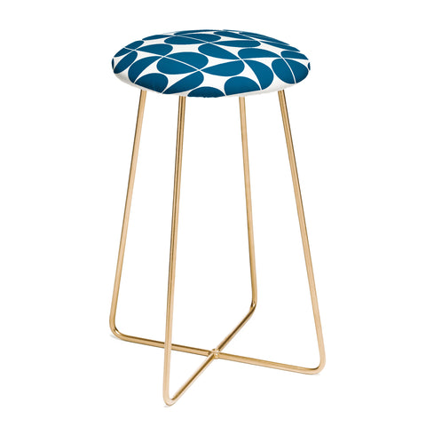 The Old Art Studio Mid Century Modern 04 Blue Counter Stool