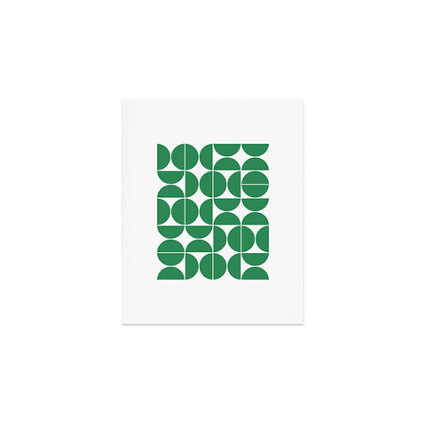 The Old Art Studio Mid Century Modern 04 Green Art Print
