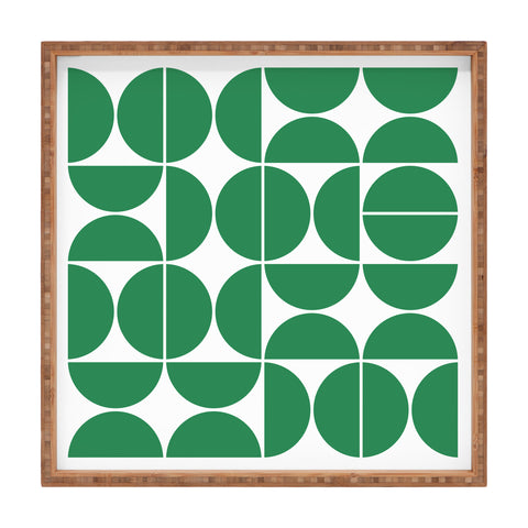 The Old Art Studio Mid Century Modern 04 Green Square Tray