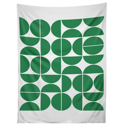 The Old Art Studio Mid Century Modern 04 Green Tapestry