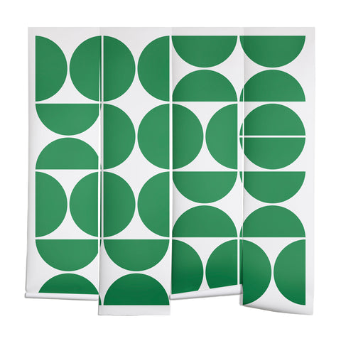 The Old Art Studio Mid Century Modern 04 Green Wall Mural