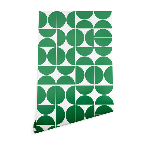 The Old Art Studio Mid Century Modern 04 Green Wallpaper