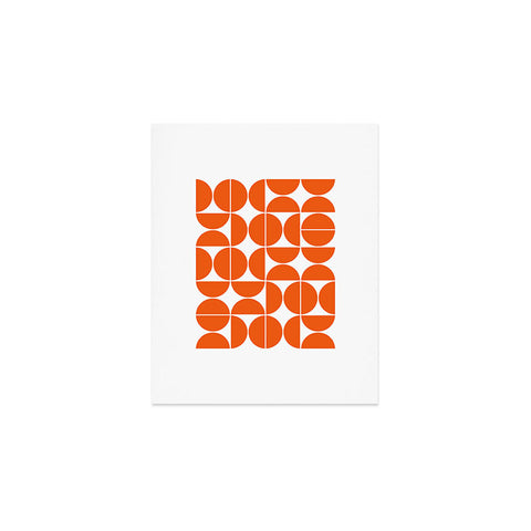 The Old Art Studio Mid Century Modern 04 Orange Art Print