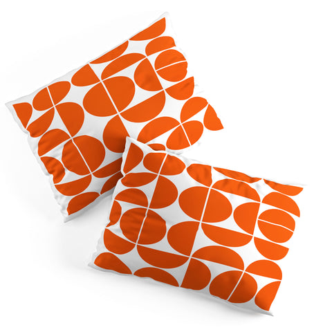 The Old Art Studio Mid Century Modern 04 Orange Pillow Shams