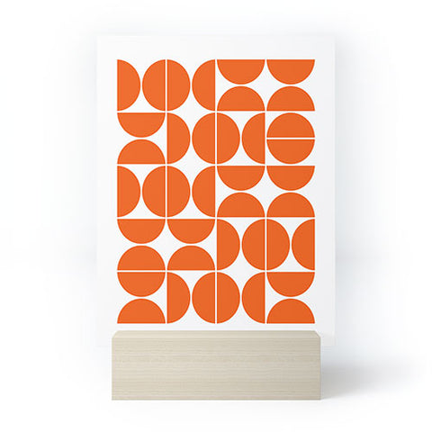 The Old Art Studio Mid Century Modern 04 Orange Mini Art Print