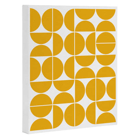 The Old Art Studio Mid Century Modern 04 Yellow Art Canvas
