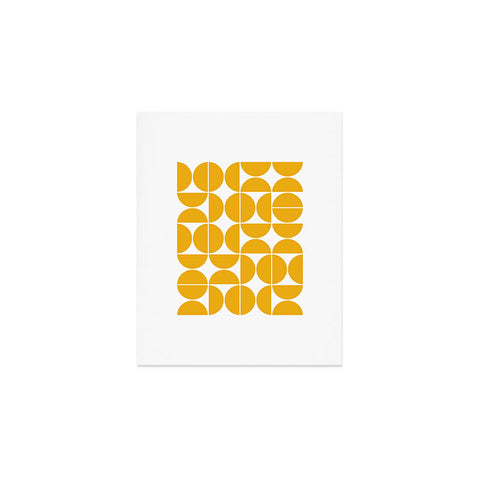 The Old Art Studio Mid Century Modern 04 Yellow Art Print