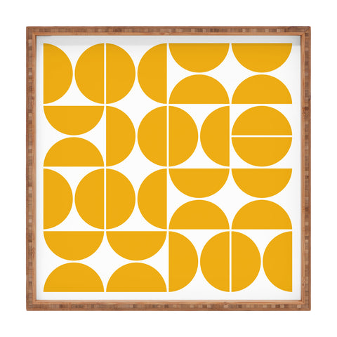 The Old Art Studio Mid Century Modern 04 Yellow Square Tray