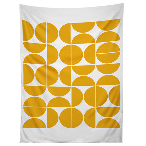The Old Art Studio Mid Century Modern 04 Yellow Tapestry