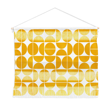 The Old Art Studio Mid Century Modern 04 Yellow Wall Hanging Landscape