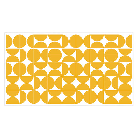 The Old Art Studio Mid Century Modern 04 Yellow Tablecloth