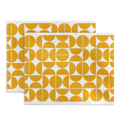 The Old Art Studio Mid Century Modern 04 Yellow Placemat