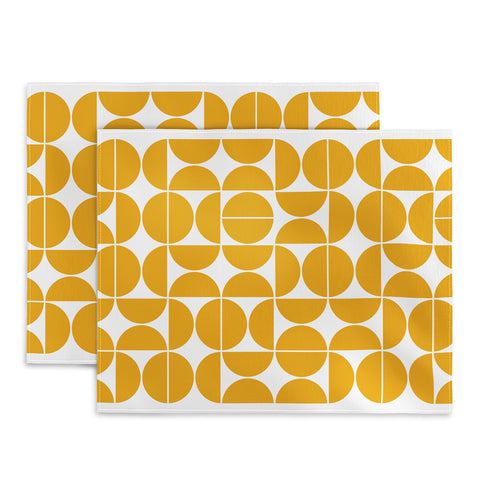 The Old Art Studio Mid Century Modern 04 Yellow Placemat