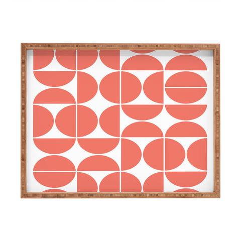 The Old Art Studio Mid Century Modern Geometric 04 Rectangular Tray