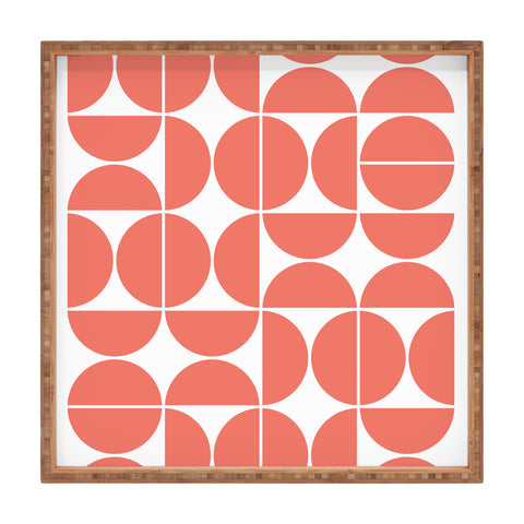 The Old Art Studio Mid Century Modern Geometric 04 Square Tray