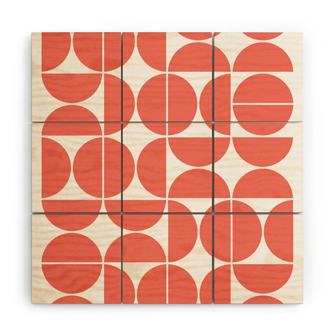 The Old Art Studio Mid Century Modern Geometric 04 Wood Wall Mural