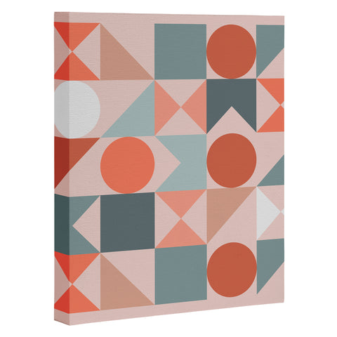 The Old Art Studio Mid Century Modern Geometric 06 Art Canvas