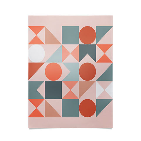 The Old Art Studio Mid Century Modern Geometric 06 Poster