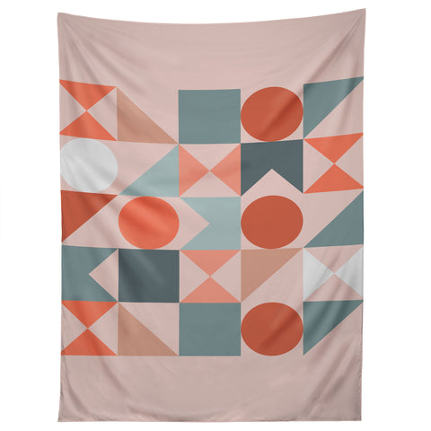 The Old Art Studio Mid Century Modern Geometric 06 Tapestry