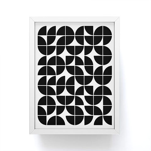 The Old Art Studio Mid Century Modern Geometric 20 Black Framed Mini Art Print
