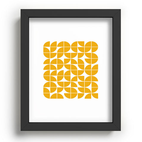 The Old Art Studio Mid Century Modern Geometric 20 Yellow Recessed Framing Rectangle