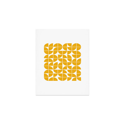The Old Art Studio Mid Century Modern Geometric 20 Yellow Art Print