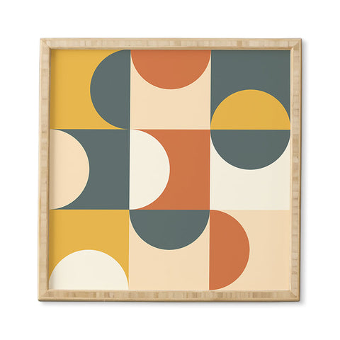 The Old Art Studio Mid Century Modern Geometric 23 Framed Wall Art