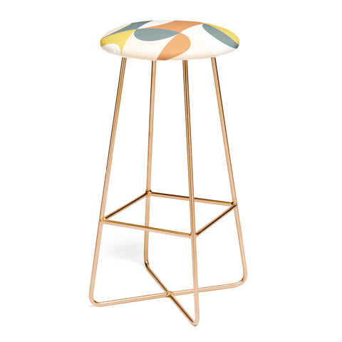 The Old Art Studio Mid Century Modern Geometric 23 Bar Stool