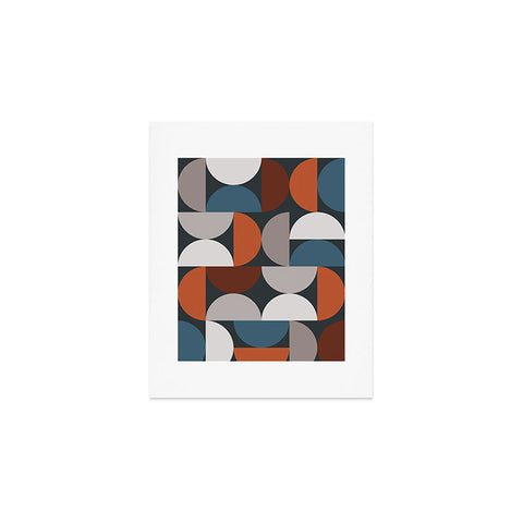 The Old Art Studio Mid Century Modern Geometric 24 Art Print