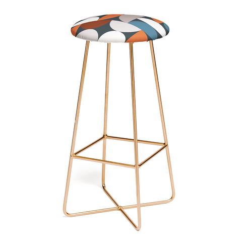 The Old Art Studio Mid Century Modern Geometric 24 Bar Stool