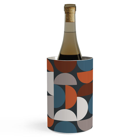 The Old Art Studio Mid Century Modern Geometric 24 Wine Chiller