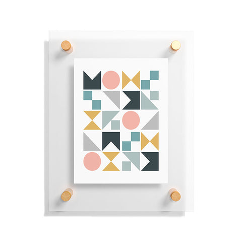 The Old Art Studio Modern Geometric 09 Floating Acrylic Print