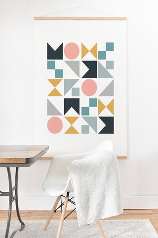 The Old Art Studio Modern Geometric 09 Art Print And Hanger