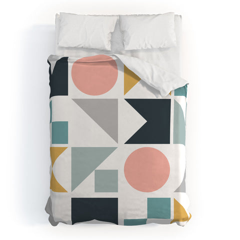 The Old Art Studio Modern Geometric 09 Duvet Cover