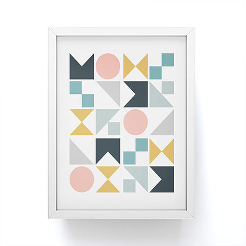 The Old Art Studio Modern Geometric 09 Framed Mini Art Print
