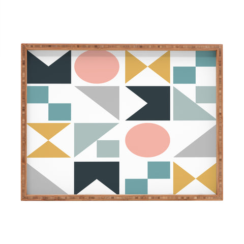 The Old Art Studio Modern Geometric 09 Rectangular Tray