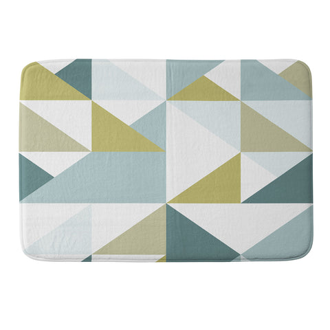 The Old Art Studio Modern Geometric 15 Memory Foam Bath Mat