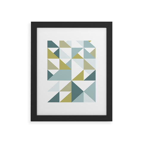 The Old Art Studio Modern Geometric 15 Framed Art Print