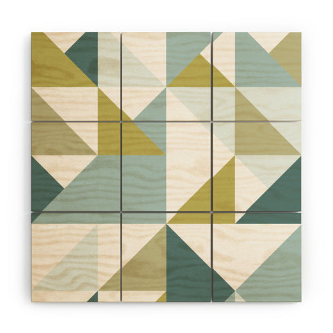 The Old Art Studio Modern Geometric 15 Wood Wall Mural