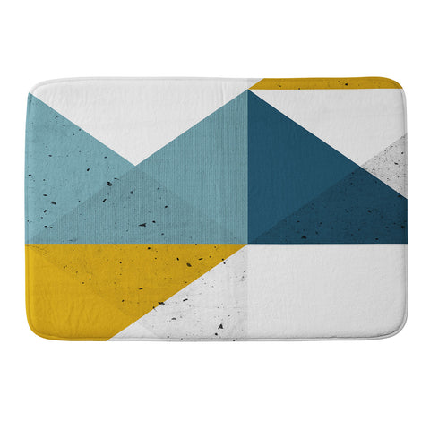 The Old Art Studio Modern Geometric 19 Memory Foam Bath Mat