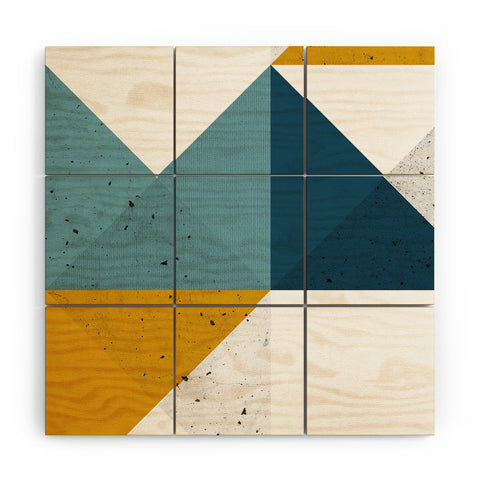 The Old Art Studio Modern Geometric 19 Wood Wall Mural