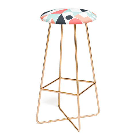 The Old Art Studio Modern Geometric 28 Bar Stool