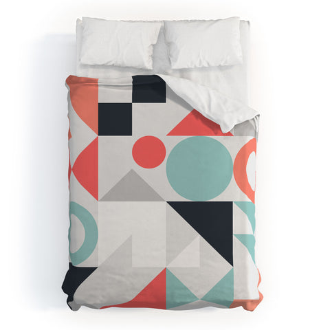 The Old Art Studio Modern Geometric 28 Duvet Cover