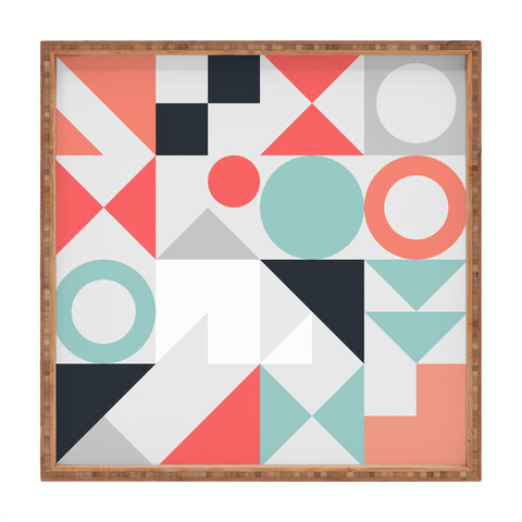 The Old Art Studio Modern Geometric 28 Square Tray