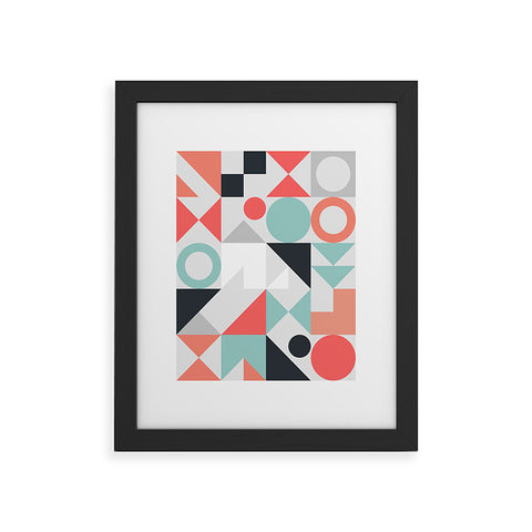 The Old Art Studio Modern Geometric 28 Framed Art Print
